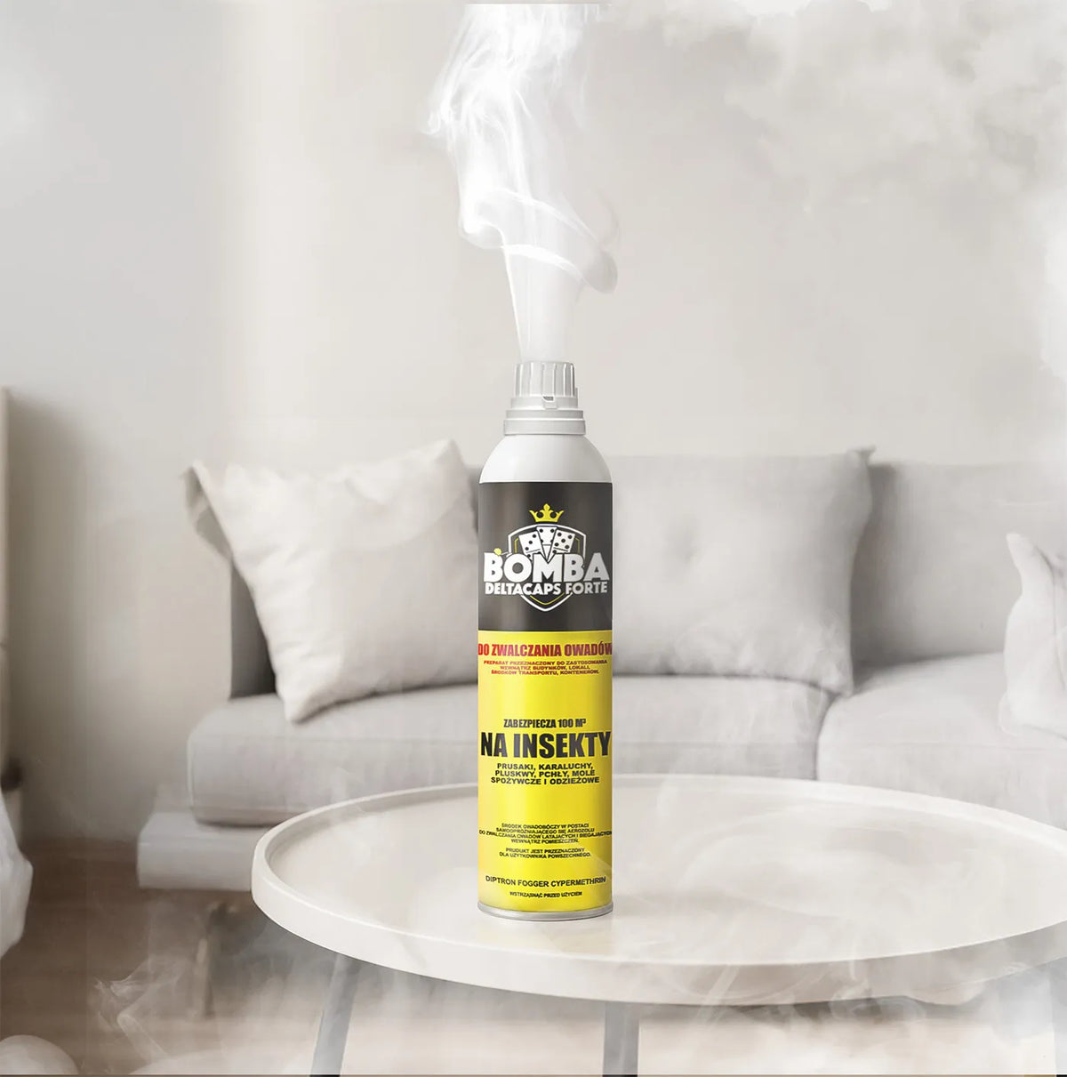 Bombe fumigène contre les cafards et blattes – Deltacaps FORTE protège jusqu'à 100 m³