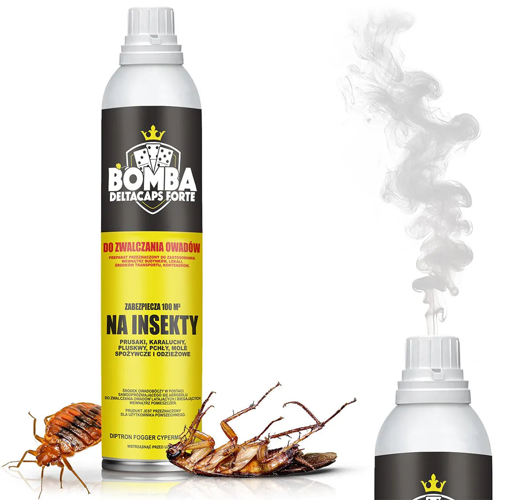 Bombe fumigène contre les cafards et blattes – Deltacaps FORTE protège jusqu'à 100 m³