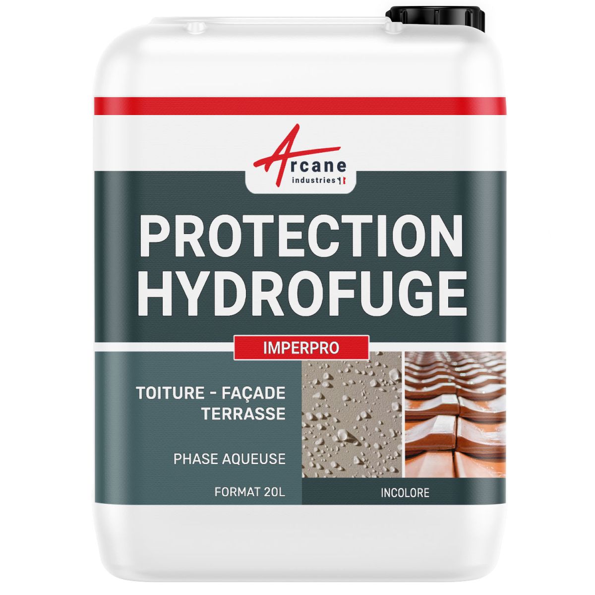 Produit hydrofuge pour toiture, façade matériaux poreux: ARCAFUGE